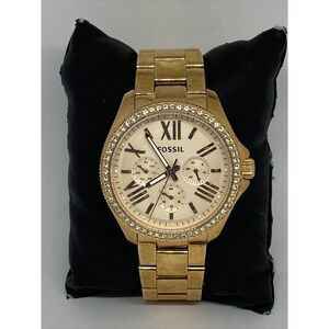 Fossil Cecile AM4483 Women's Stainless Steel Analog Rose Dial Quartz Watch EY820